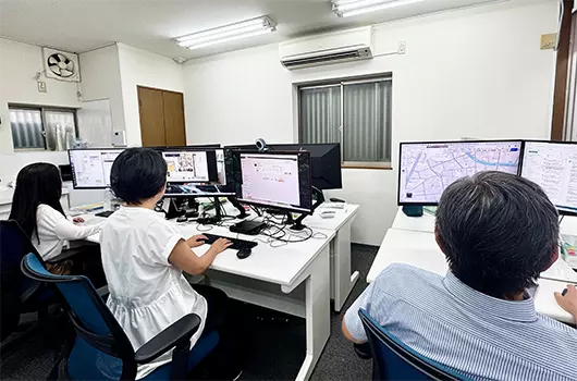 当時の事務所内